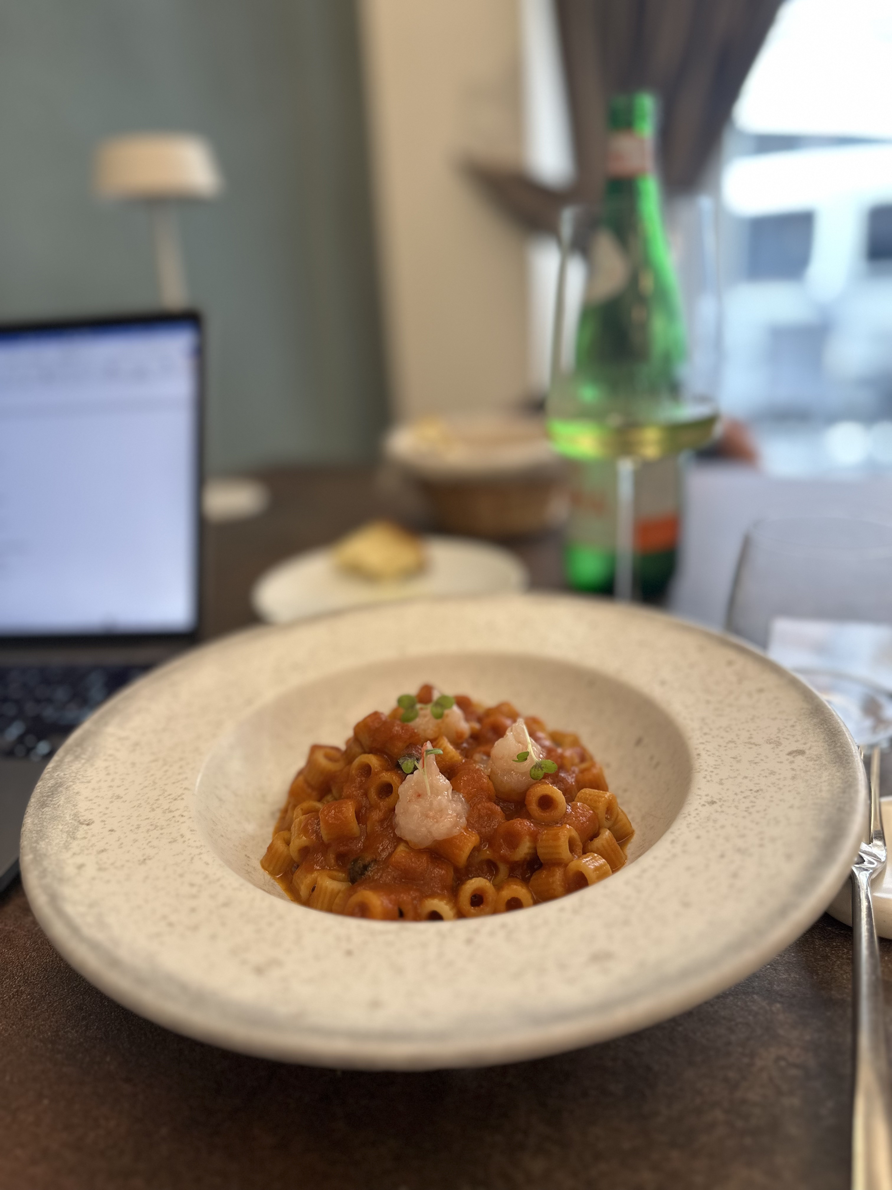 Schreiben im Restaurant