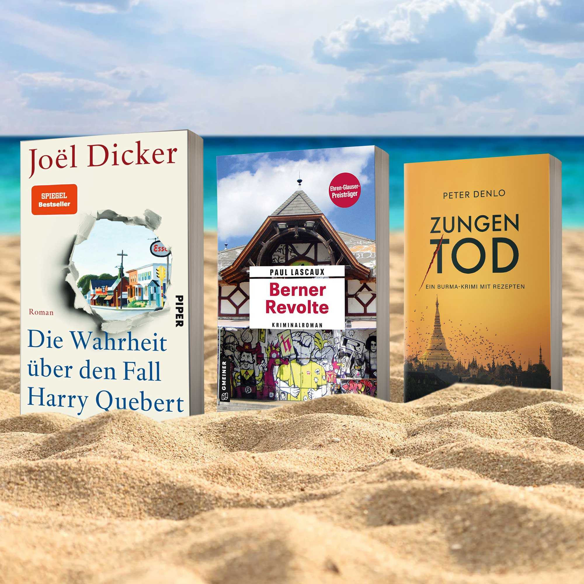 Drei Krimis, die in keinem Koffer fehlen dürfen.